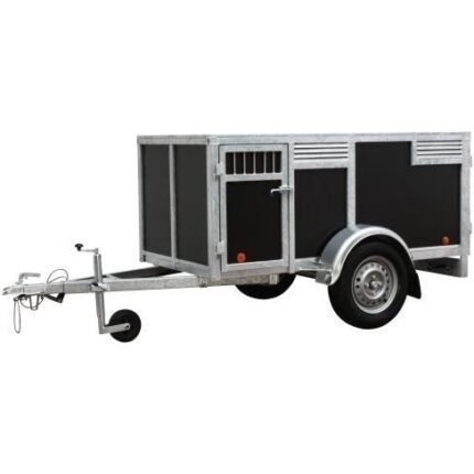 4-Hundeanhänger - braun