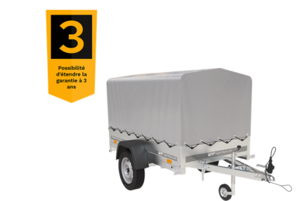 750 kg Anhänger 200 x 125 mit Domdeckel und Überrollbügel Garden Trailer 201 KIPP