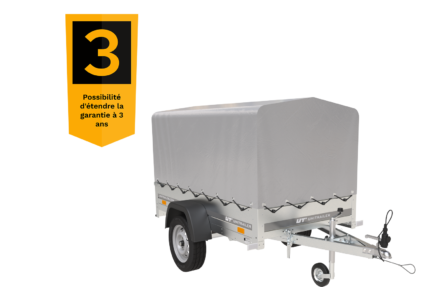 750 kg Anhänger 200 x 125 mit Domdeckel und Überrollbügel Garden Trailer 201 KIPP